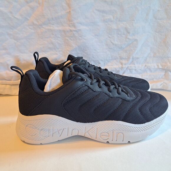 Calvin Klein KC Cecyle Black White Sneaker Athletic Shoe Women's 9.5M New In Box - Picture 6 of 15